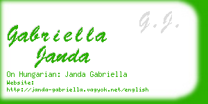 gabriella janda business card